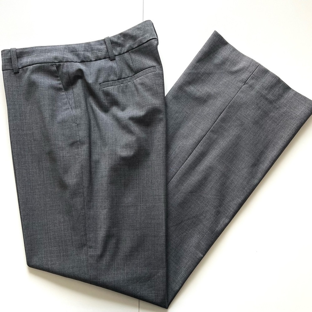 Ann Taylor Women’s Black/Gray Houndstooth Fully Lined Dress Pants Size 12 Tall